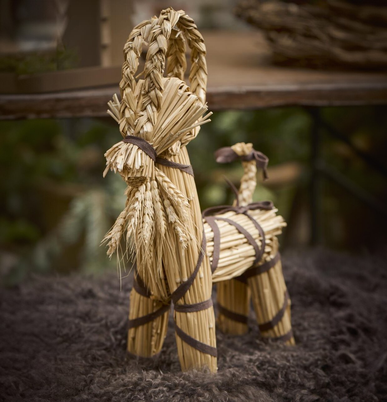 Julbock Brunt Band Nostalgic Christmas Small IB Laursen Övrig prydnad/dekoration för inredning innemiljö