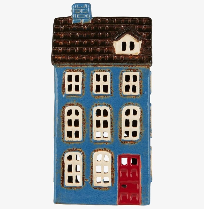 Ljuslykta My Home Town Blå IB Laursen Lyktor Endless Light Ljuslyktor