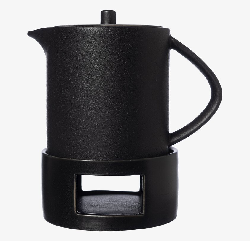 Glöggkanna Med Värmare Svart Ernst Kannor Tekannor (ej termos) Cooler tank med kran Glasburkar Vinboxar Glasflaskor