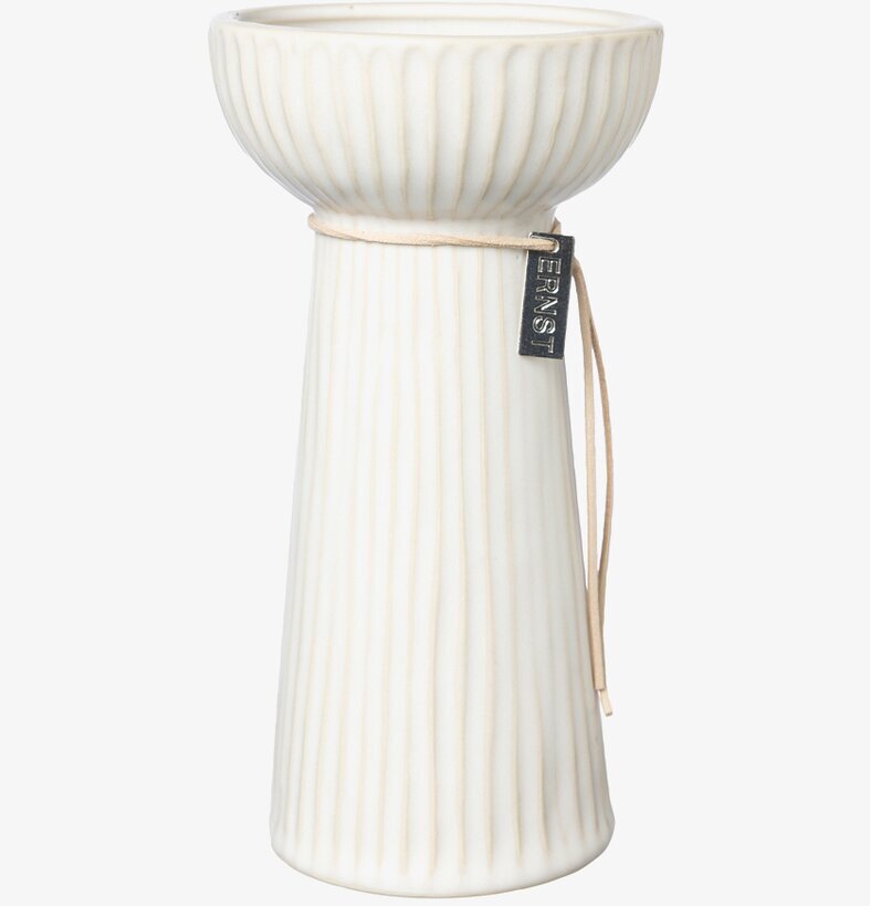 Lökvas Räfflad Naturvit Ernst Övrig prydnad/dekoration för inredning innemiljö