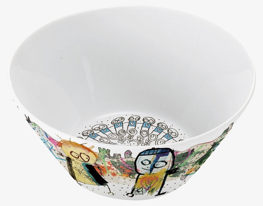 Skål Beach 2-Pack från Poul Pava med färgglada mönster