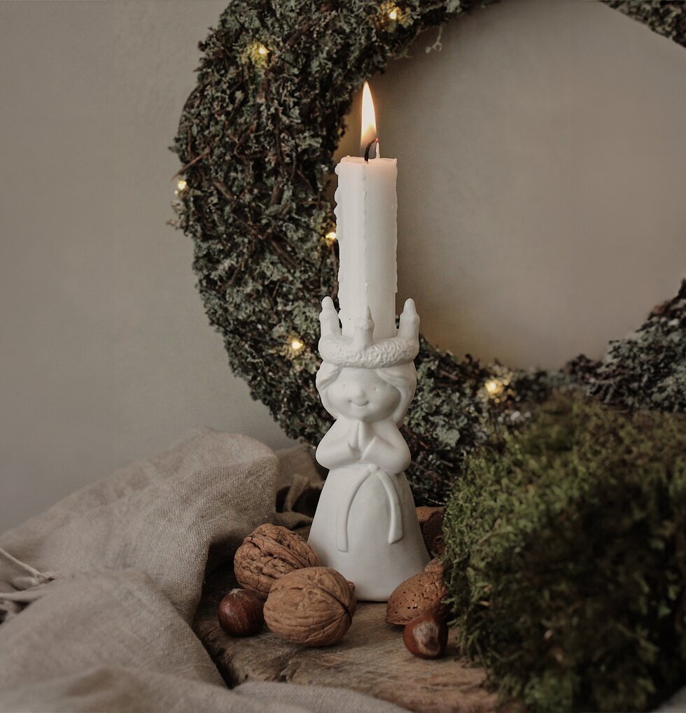 Ljushållare Lucia Majas Cottage Ljusstakar Adventsstakar Ljushyllor