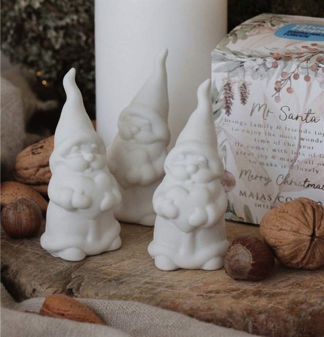 Mr Santa Giftbox Majas Cottage Tomtar Tomtenisse Tomtenissa Julrelaterade dockor och julmjukisdjur Julmöss Övrig prydnad/dekoration för