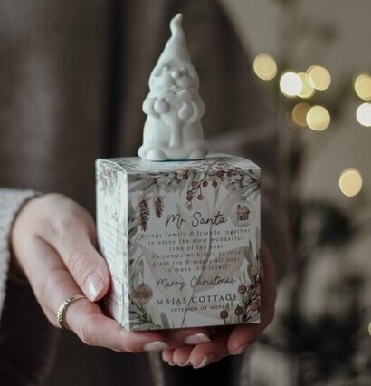 Mr Santa Giftbox Majas Cottage Tomtar Tomtenisse Tomtenissa Julrelaterade dockor och julmjukisdjur Julmöss Övrig prydnad/dekoration för