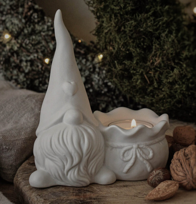 Ljusstake Mr Santa With Bag - Majas Cottage Ljusstakar Adventsstakar Ljushållare Ljushyllor