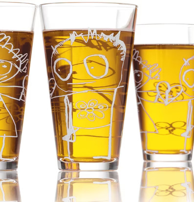 Dricksglas 4-Pack 36 cl från Poul Pava med lekfull design