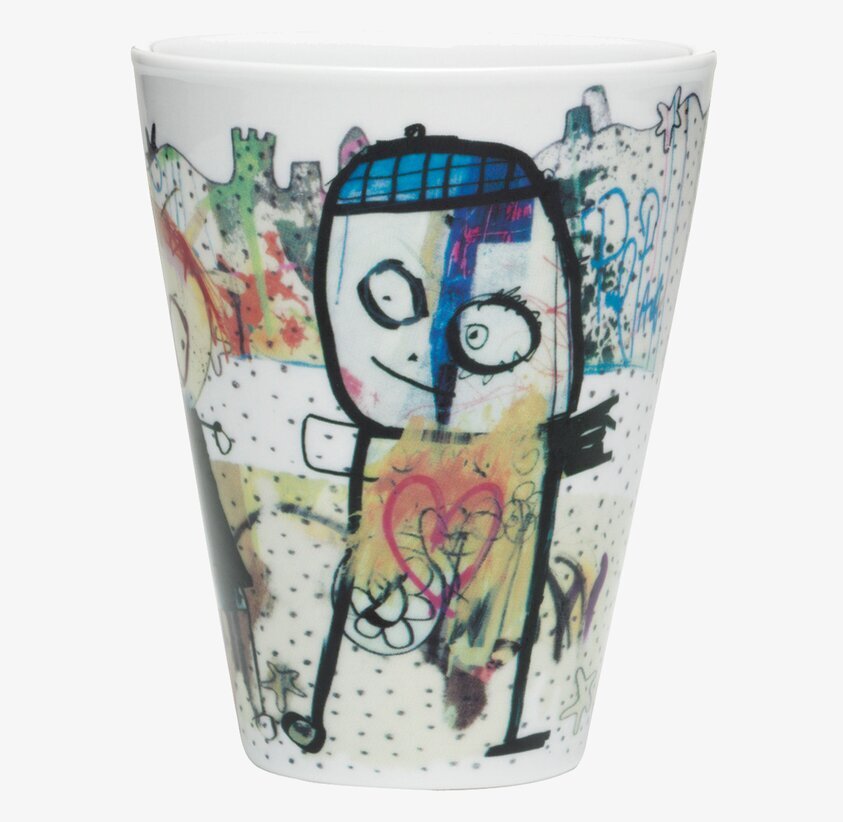 Espressomugg Beach 2-Pack från Poul Pava med färgglada mönster