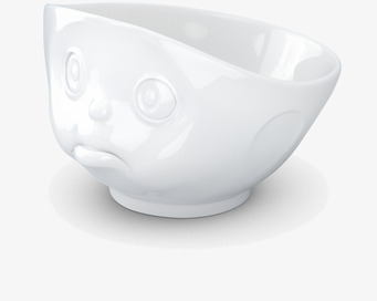 Bild av en unik porslinsskål med uttrycksfull design