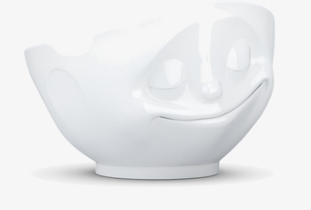Foto av unik porslinsskål med glatt ansikte