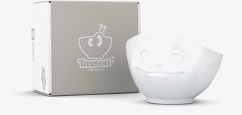 Foto av uttrycksfull porslinsskål med lekfull design