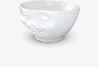 Bild av uttrycksfull porslinsskål med leende ansikte