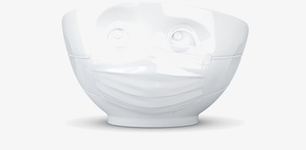 Bild av unik porslinsskål med humoristisk design