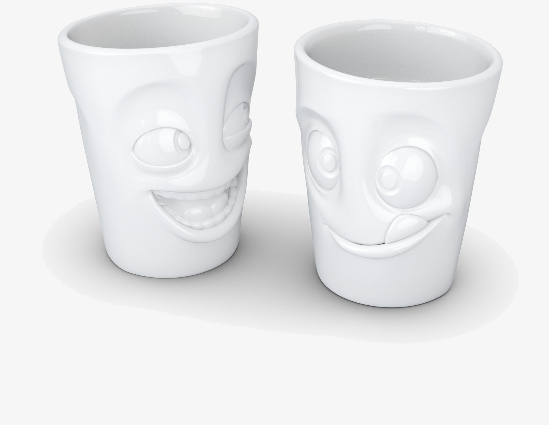 Muggar 2-pack - Lekfull & Tokig Tassen Muggar/koppar i porslin, keramik, papper eller biologiskt material organiskt