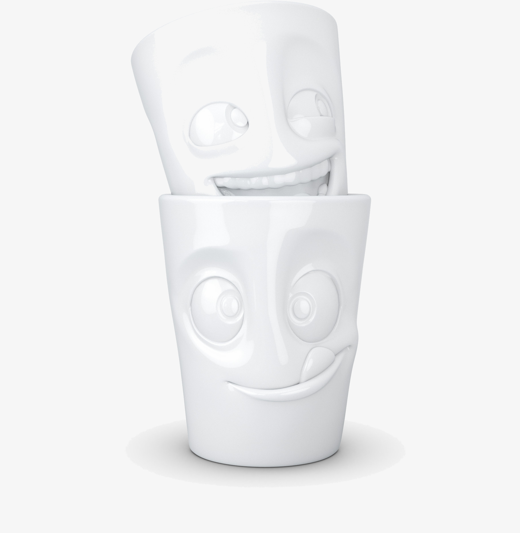 Muggar 2-pack - Lekfull & Tokig Tassen Muggar/koppar i porslin, keramik, papper eller biologiskt material organiskt