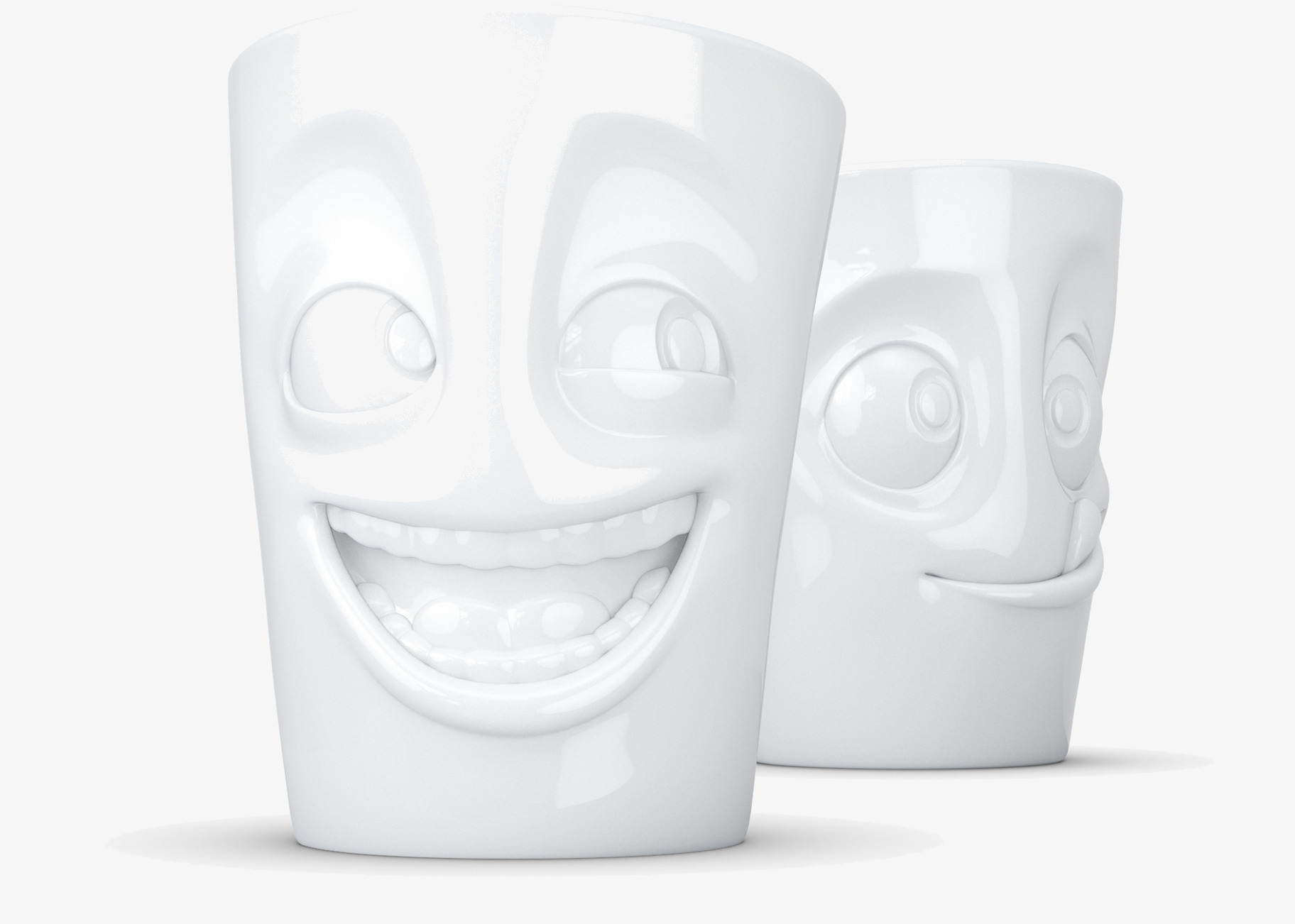 Muggar 2-pack - Lekfull & Tokig Tassen Muggar/koppar i porslin, keramik, papper eller biologiskt material organiskt