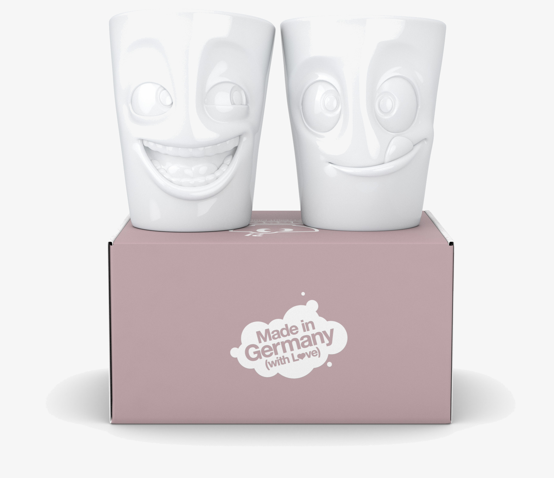 Muggar 2-pack - Lekfull & Tokig Tassen Muggar/koppar i porslin, keramik, papper eller biologiskt material organiskt