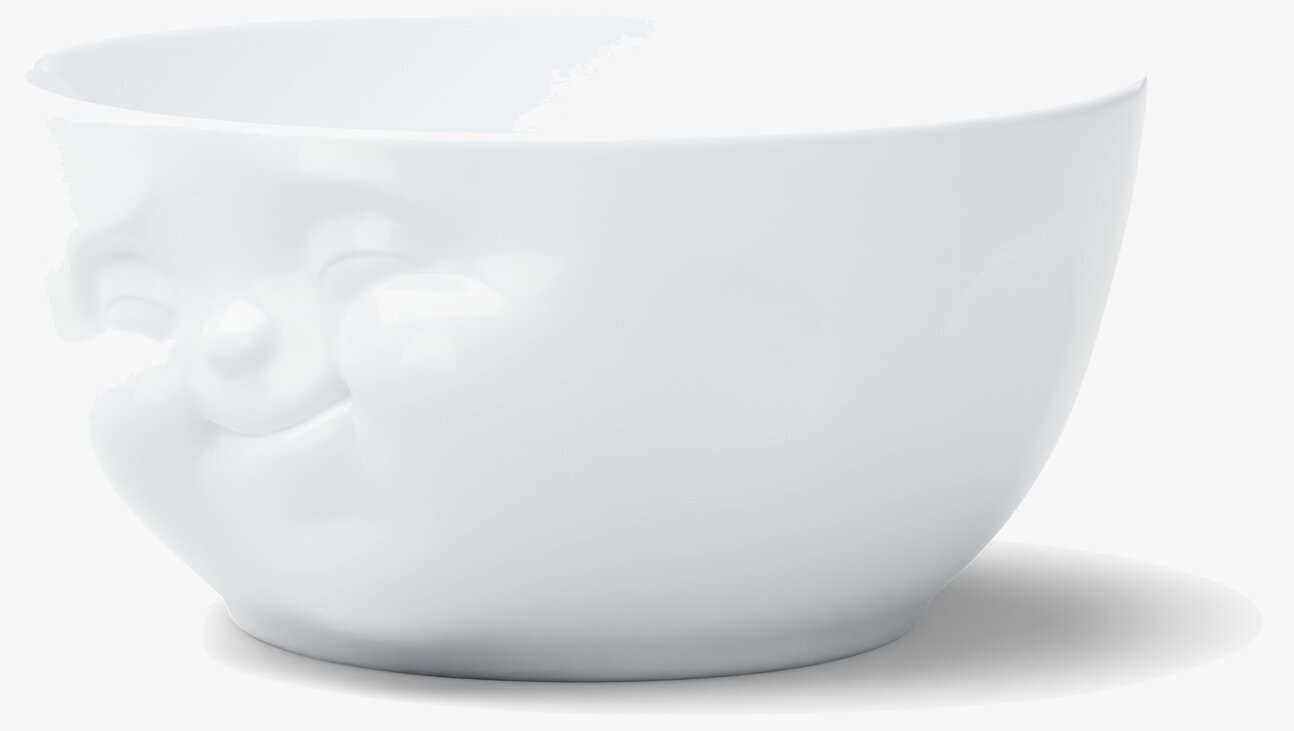 Foto av unik porslinsskål med uttrycksfull design