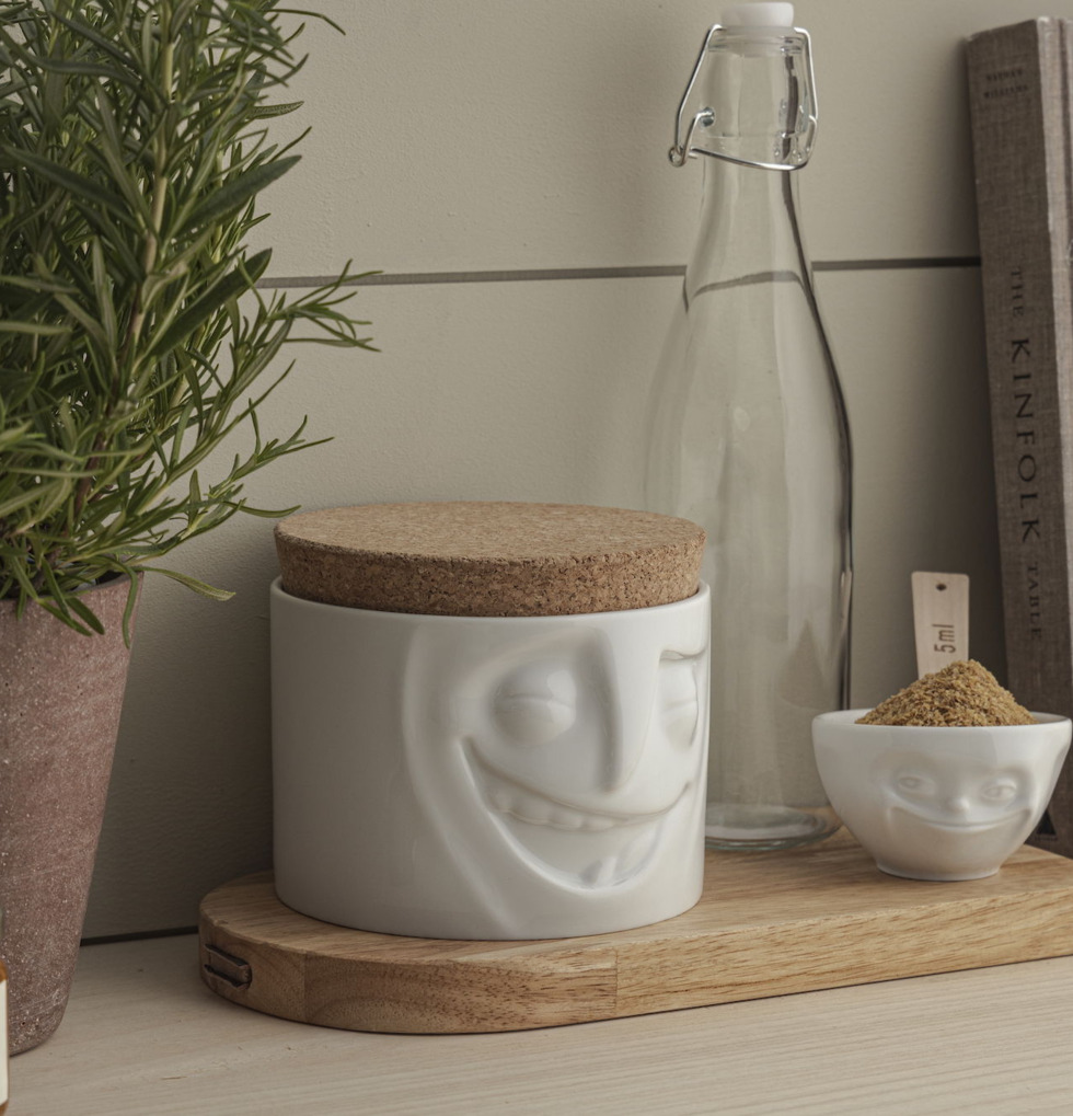 Porslinsburk - Glad Tassen Förvaringsburkar i stengods