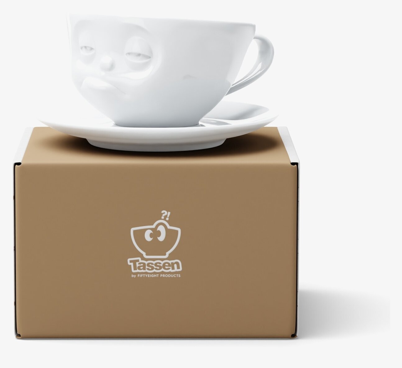 Kaffekopp Med Fat - Trötter Tassen Muggar/koppar i porslin, keramik, papper eller biologiskt material organiskt ekologiskt