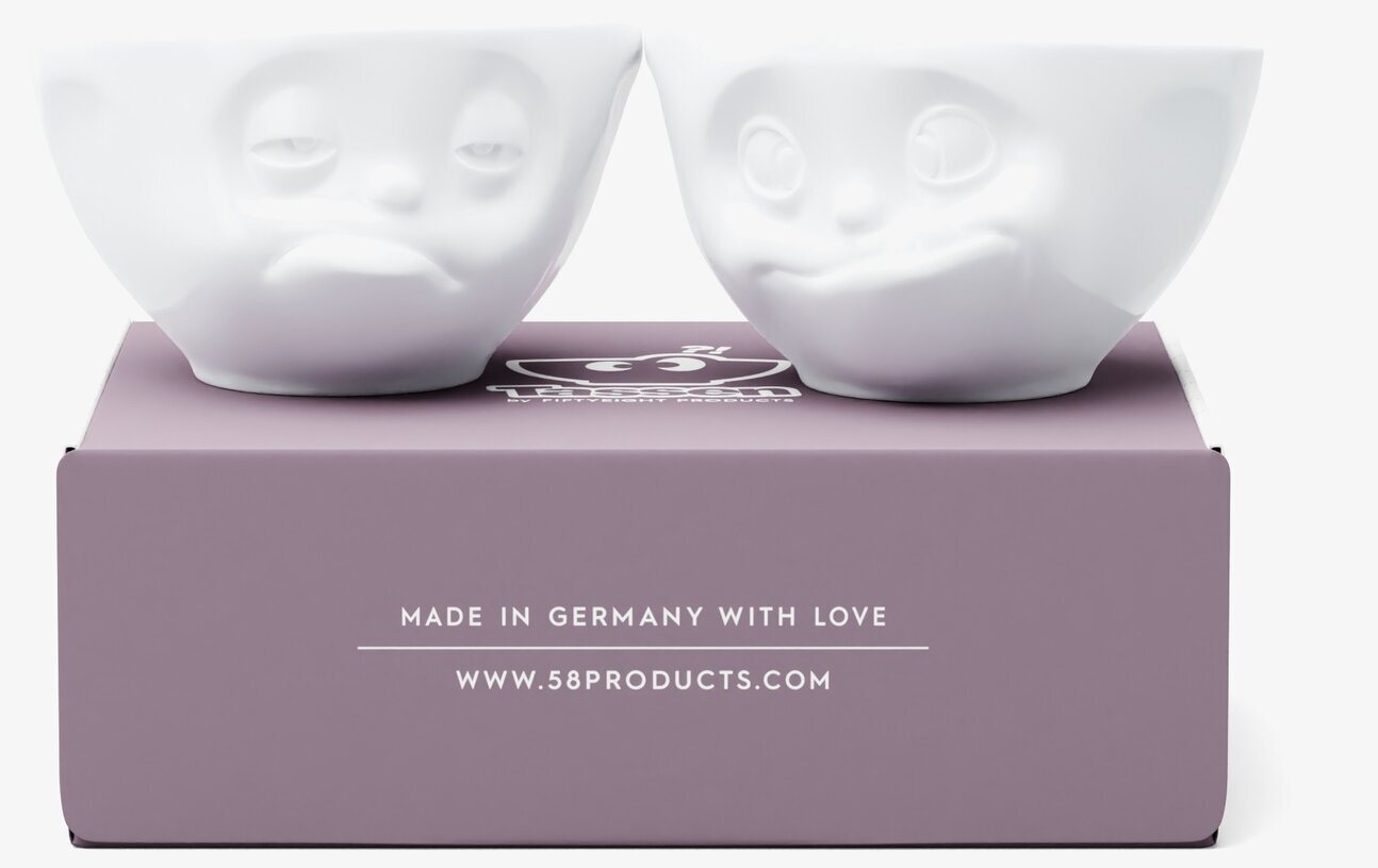 Porslinsskålar Medium Set/2 - Smaskens & Trötter Tassen Skålar att äta ur tilltugg Såskannor/Vispskål Skål servering