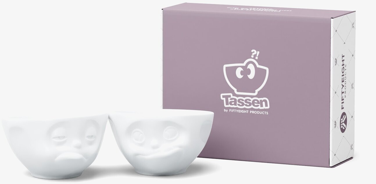 Porslinsskålar Medium Set/2 - Smaskens & Trötter Tassen Skålar att äta ur tilltugg Såskannor/Vispskål Skål servering