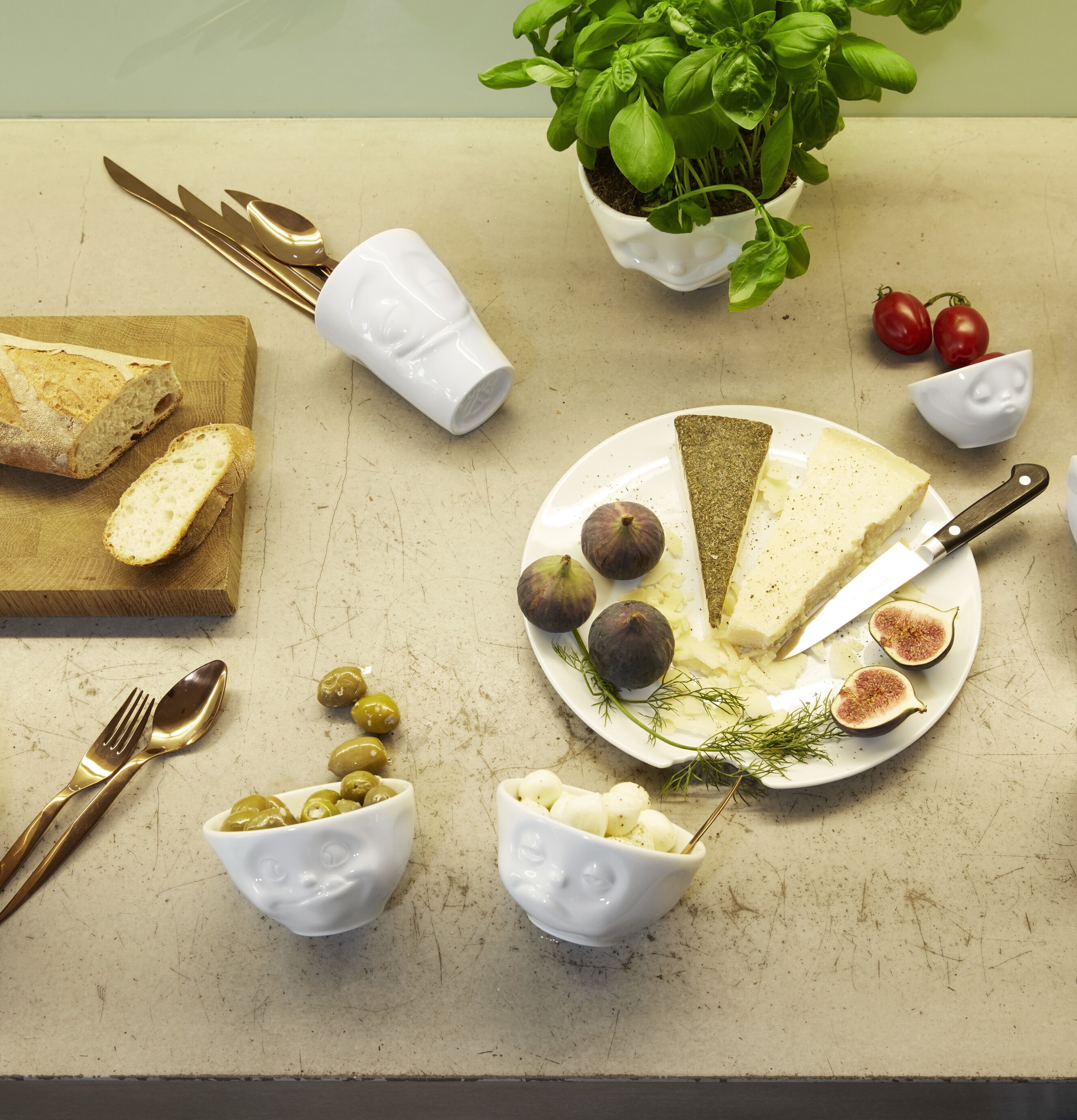 Porslinsskålar Medium Set/2 - Smaskens & Trötter Tassen Skålar att äta ur tilltugg Såskannor/Vispskål Skål servering