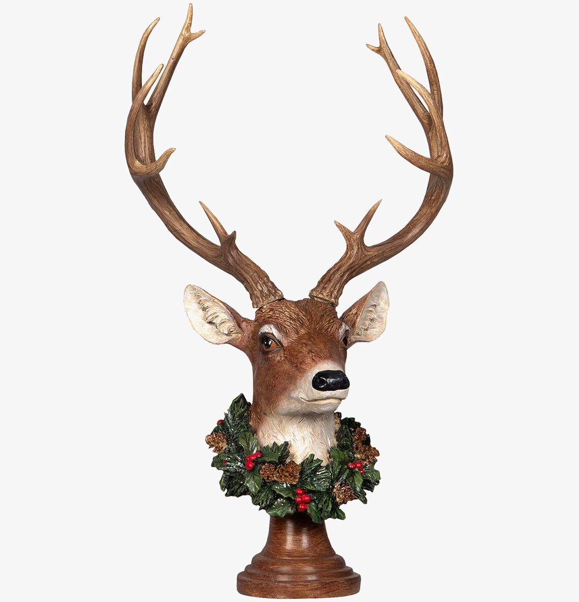 Hjort Med Krans A Lot Decoration Statyer, statyetter, figuriner för inomhusbruk eller altaner Ballerinor