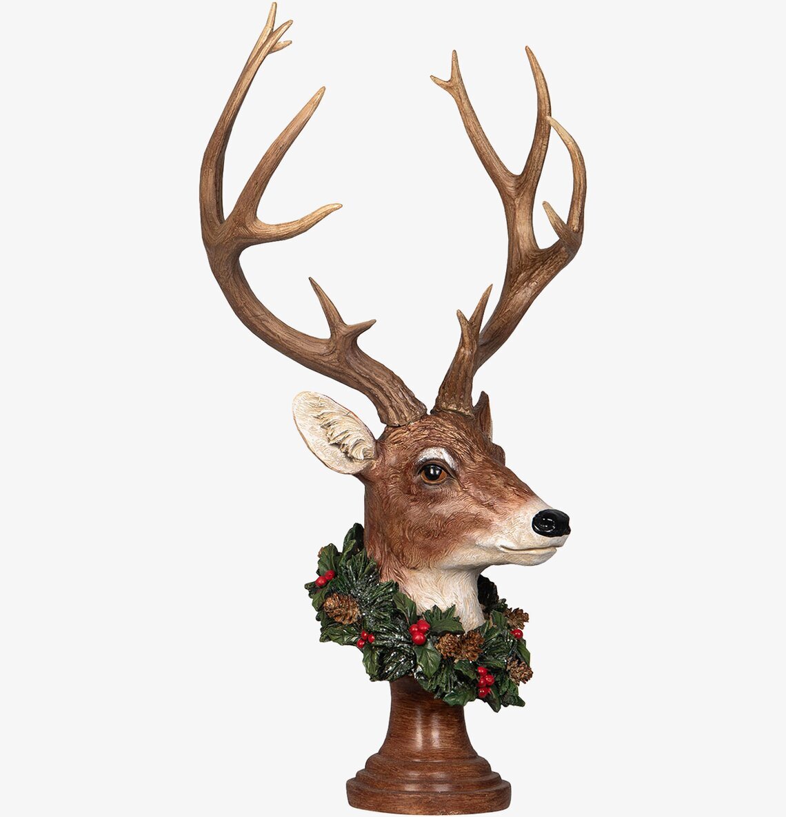 Hjort Med Krans A Lot Decoration Statyer, statyetter, figuriner för inomhusbruk eller altaner Ballerinor