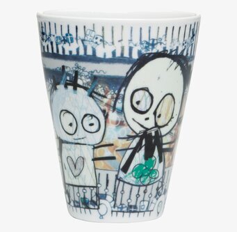 Espressomugg Party 2-Pack från Poul Pava med livfull design