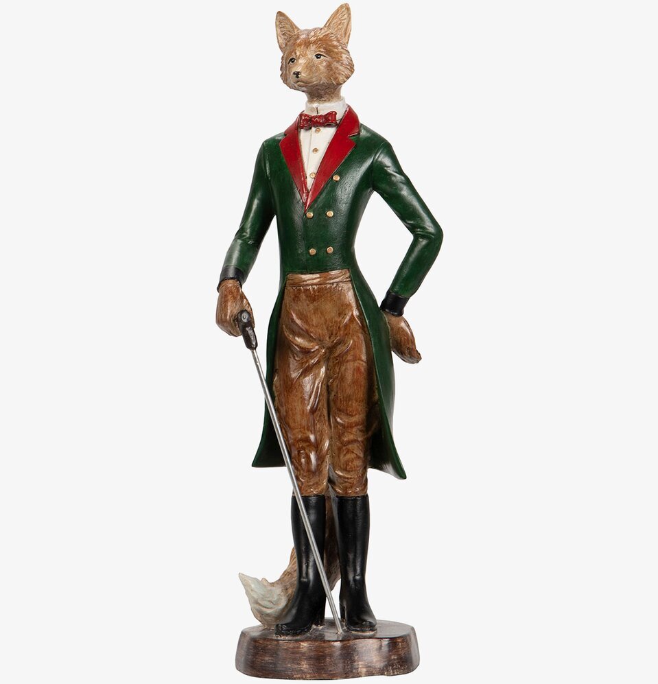 Bild av elegant rävfigur i klassisk stil och kläder