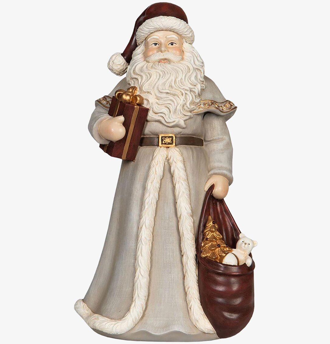 Bild av detaljerad tomtefigur för juldekoration hemma