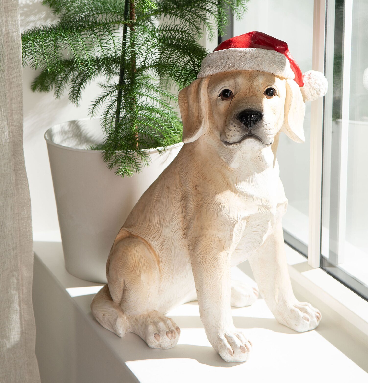 Labrador Med Tomteluva Poly A Lot Decoration Övrig prydnad/dekoration för inredning innemiljö