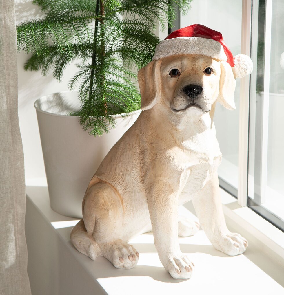 Labrador Med Tomteluva Poly A Lot Decoration Övrig prydnad/dekoration för inredning innemiljö