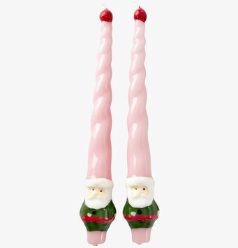 Bild av fantasifulla tomteljus med spiralmönster