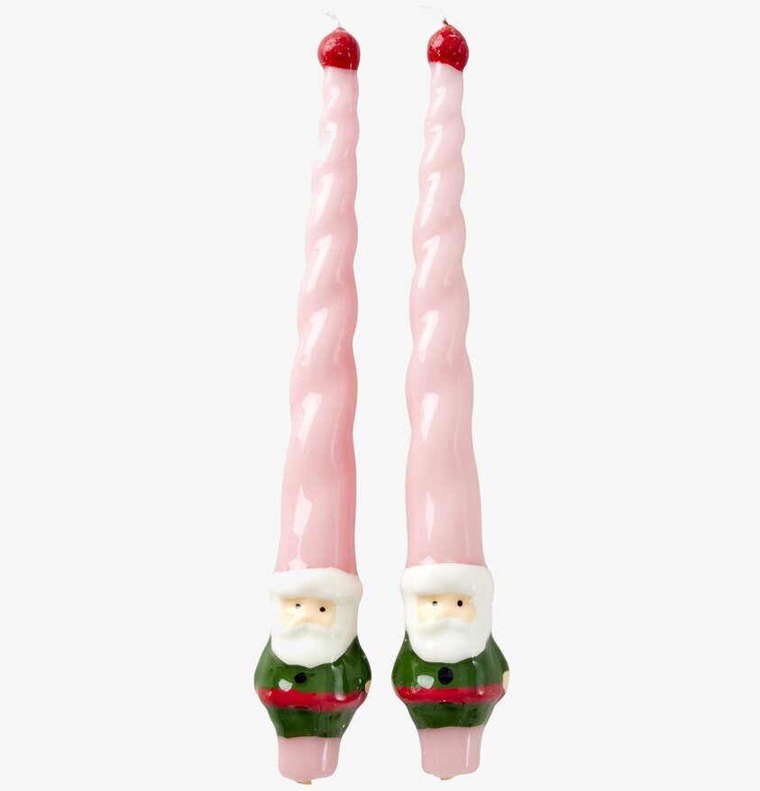 Tomteljus 2-Pack Rice Ljus Stearinljus Värmeljus