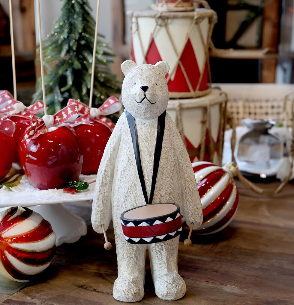 Björn Med Trumma Chic Antique Övrig prydnad/dekoration för inredning innemiljö