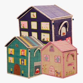 Förvaringshus Highrise City från Rice i tre olika storlekar