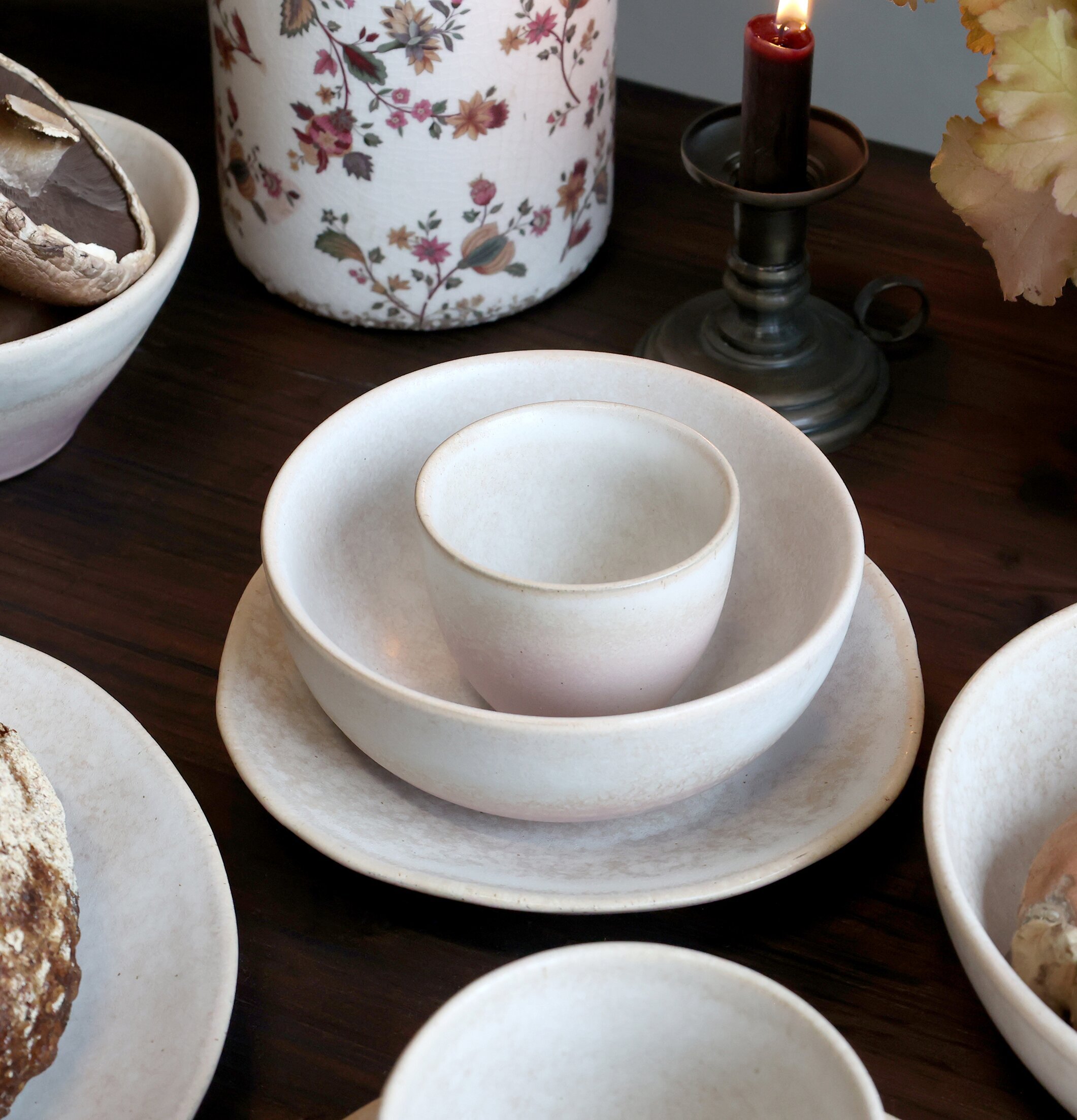 Skål Valence Dammrosa Chic Antique Skålar att äta ur tilltugg Såskannor/Vispskål servering Matlådor Förvaring av lunch/mat