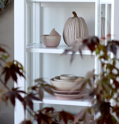 Bild av stilfull hylla med harmoniska och lugna detaljer