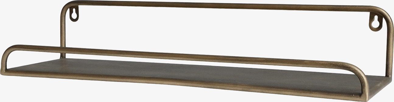 Vägghylla Antik Mässing 50cm Chic Antique Vägghyllor
