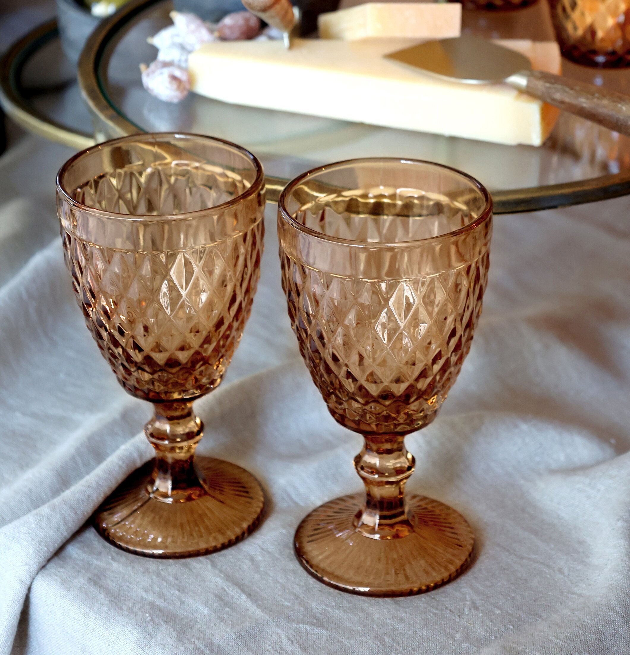 Saint-Émilion Vinglas Honung Chic Antique Dryckesglas Dricksglas Glas för dryck Plastglas