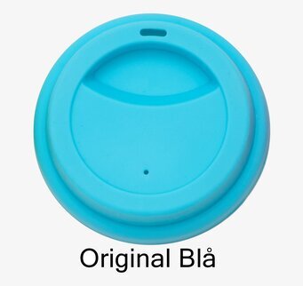 Bild av runt silikonlock i livlig blå nyans för köket