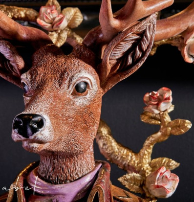 Bild av konstnärlig ljusstake med naturinspirerad design