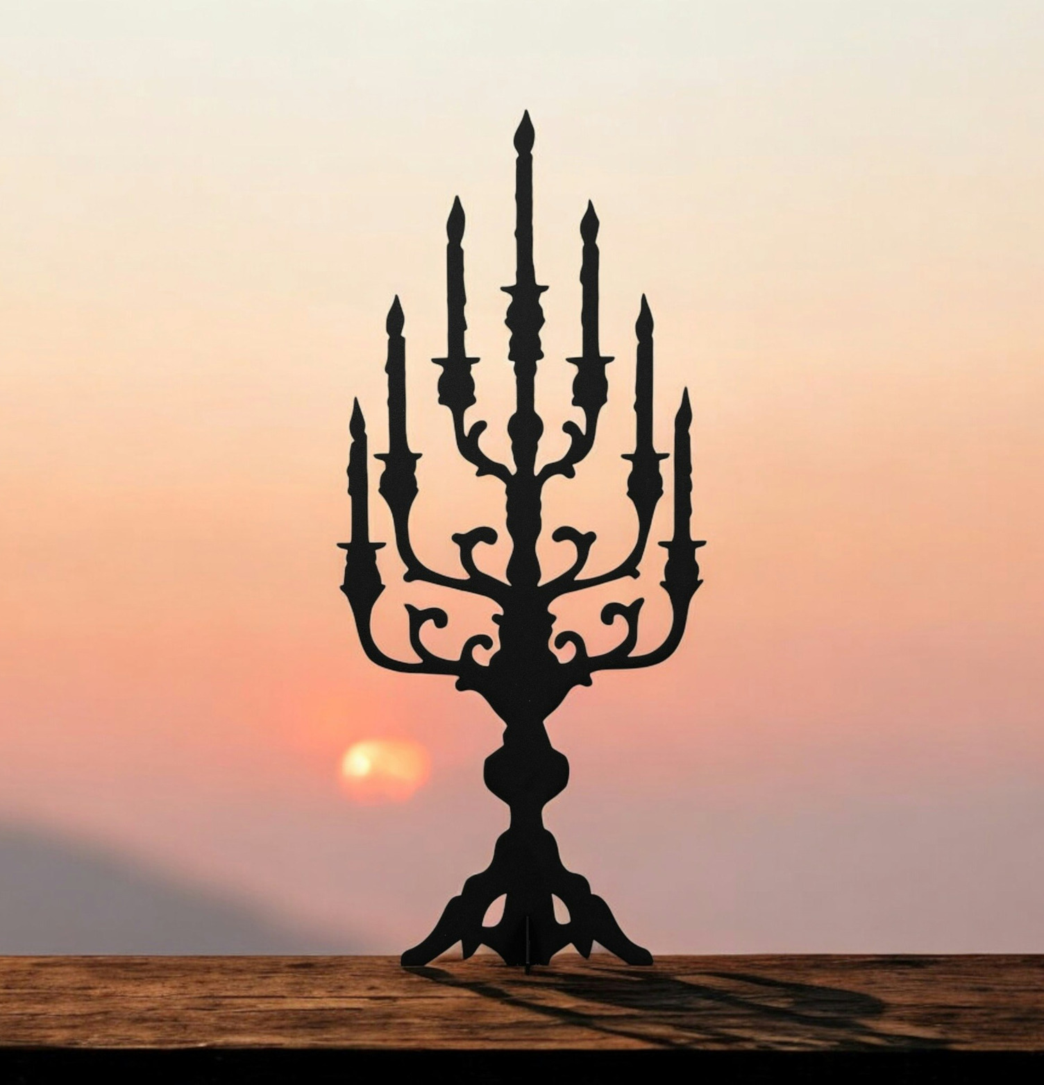 #ÄlskaPlåt Kandelaber Svart 55cm Älskaplåt Övrig prydnad/dekoration för inredning innemiljö