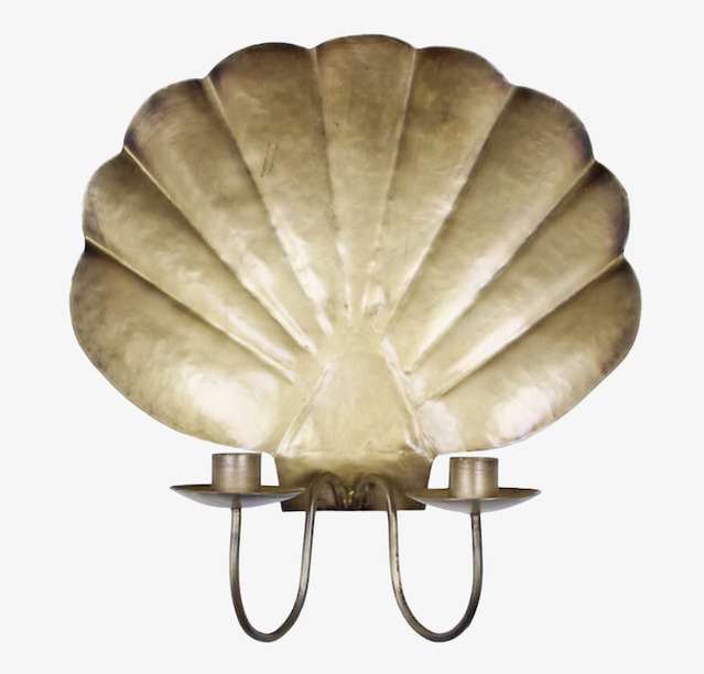 Lampett Snäcka Antik Mässing Strömshaga Ljusstakar Adventsstakar Ljushållare Ljushyllor