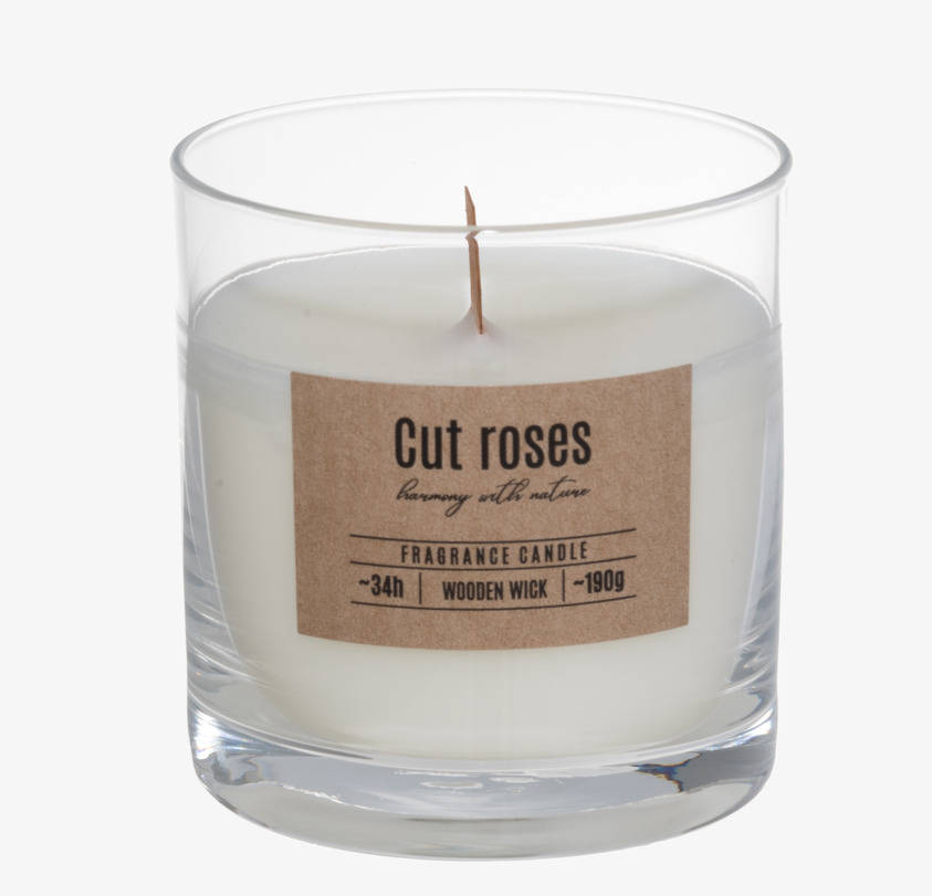 Doftljus Träveke - Nyklippta Rosor 4Living Doftljus/doftpinnar