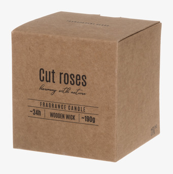 Foto av stilfullt doftljus i hållbar förpackning