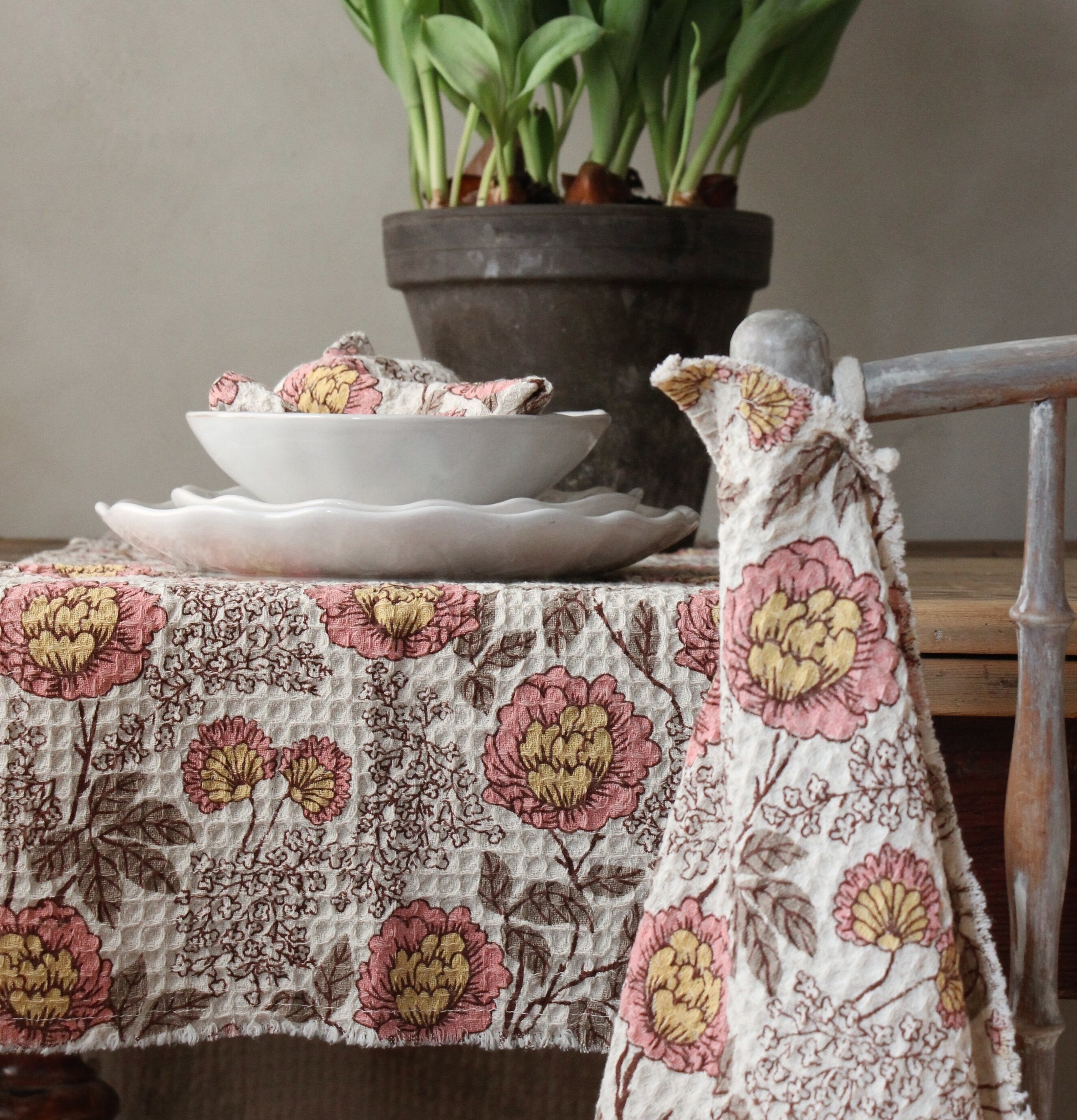 Flora Kökshandduk - Majas Cottage Servett Kökshanddukar Servetter