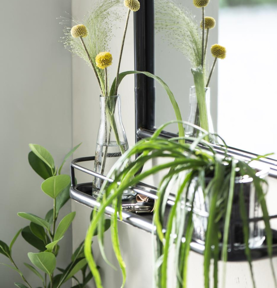 Väggspegel Med Hylla Antiksvart IB Laursen Speglar Väggspeglar Stående speglar