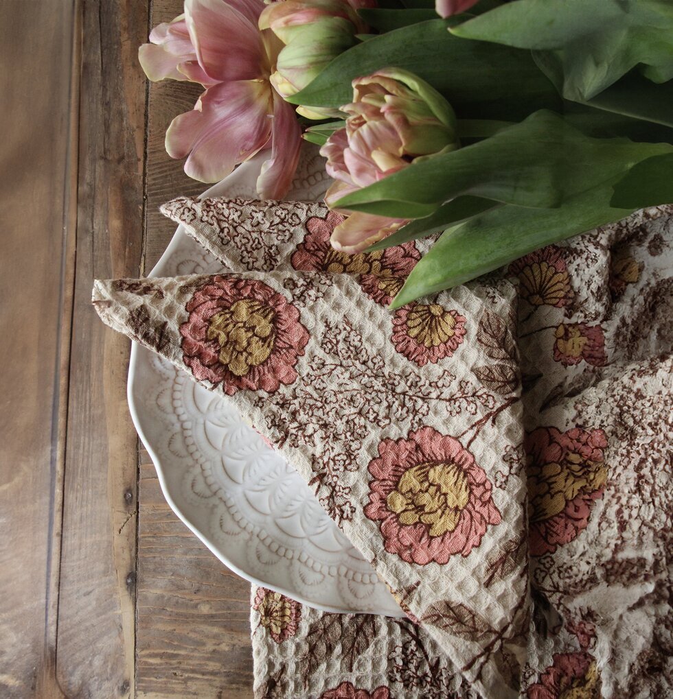 Flora Servett - Majas Cottage Servetter